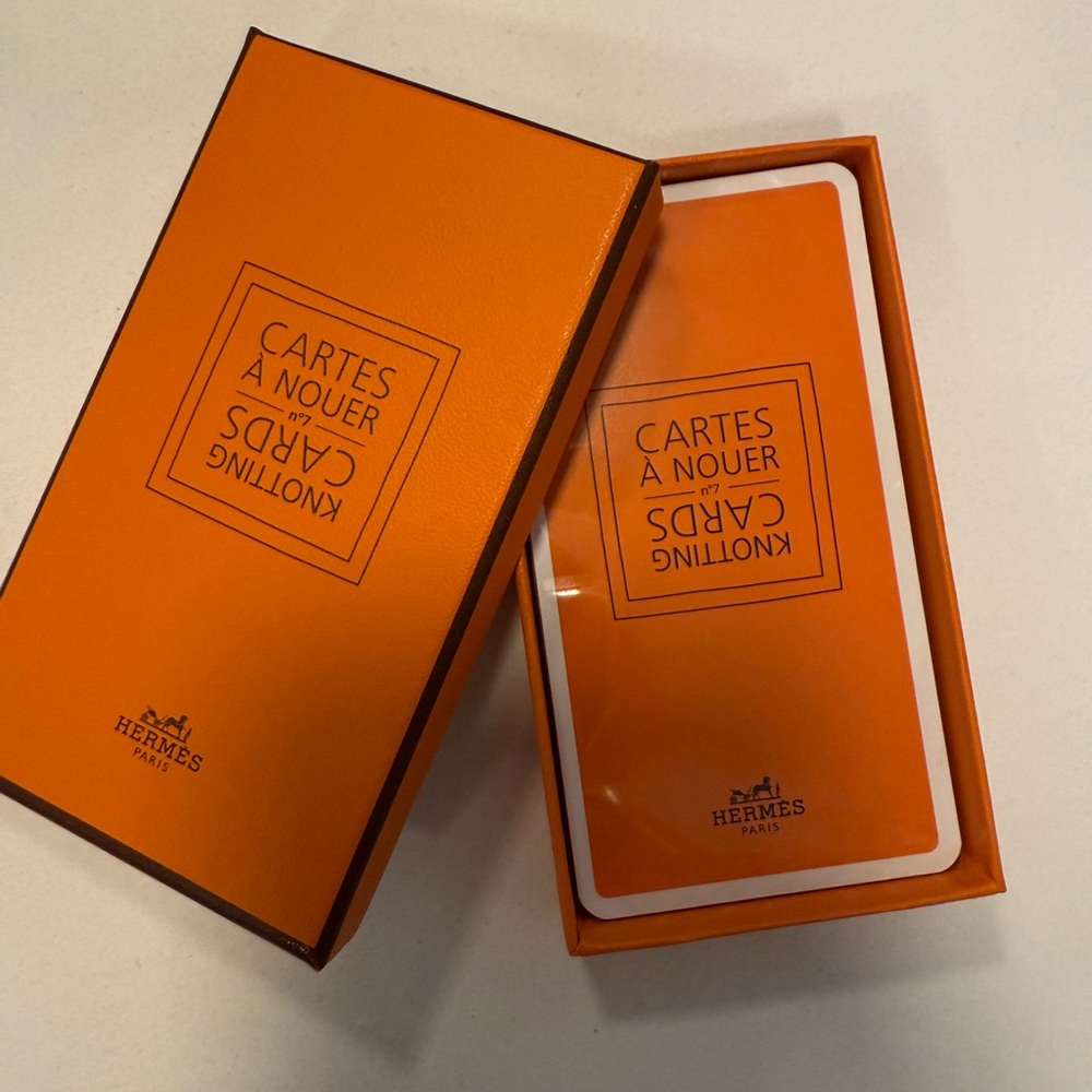 Hermes Orange Scarf 🧣 Style Cards Set